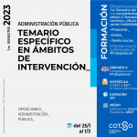 CURSO ADMINISTRACIÓN PÚBLICA; ÁMBITOS DE INTERVENCIÓN 2023