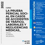 LA PRUEBA PERICIAL SOCIAL EN CASOS DE ACCIDENTES DE TRÁFICO, LABORALES Y NEGLIGENCIAS MÉDICAS 2022