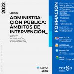 ADMINISTRACIÓ PÚBLICA; ÀMBITS D'INTERVENCIÓ 2022